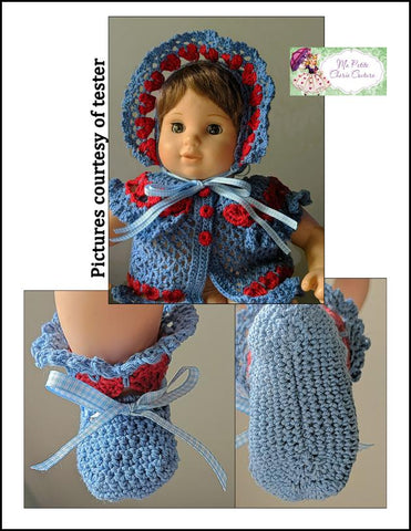 Mon Petite Cherie Couture Bitty Baby/Twin Crowning Love 15" Doll Clothes Crochet Pattern larougetdelisle