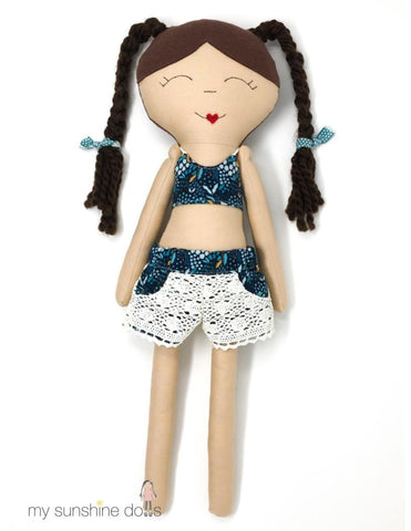 My Sunshine Dolls Cloth doll A Doll For All Seasons 23" Cloth Doll Pattern larougetdelisle