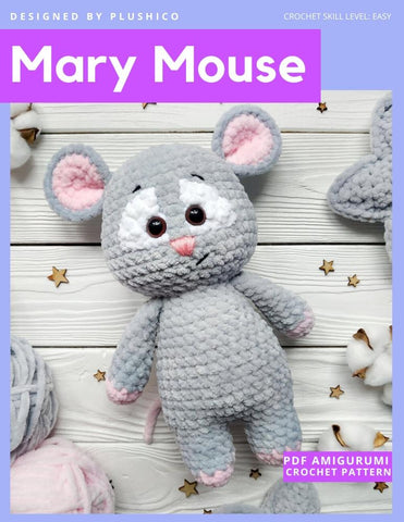 Plushico Amigurumi Mary Mouse Amigurumi Crochet Pattern larougetdelisle
