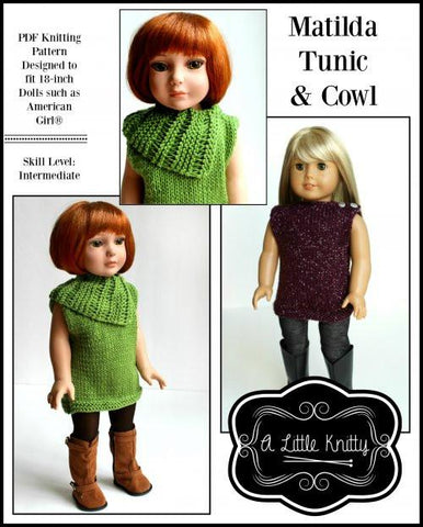 A Little Knitty Knitting Matilda Tunic & Cowl Knitting Pattern larougetdelisle