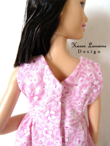 Karen Lorraine Design Barbie Melrose Dress for 10"-12" Fashion Dolls, Blythe, and Pullip larougetdelisle