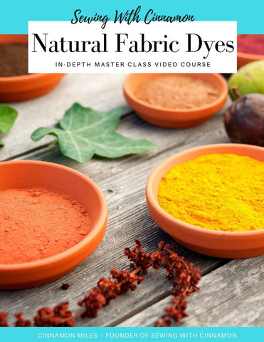 SWC Classes Natural Fabric Dyes Master Class Video Course larougetdelisle