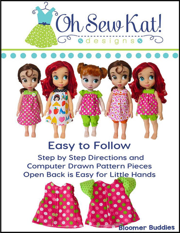 Oh Sew Kat Disney Doll Bloomer Buddies Pattern for Disney Animators' Dolls larougetdelisle