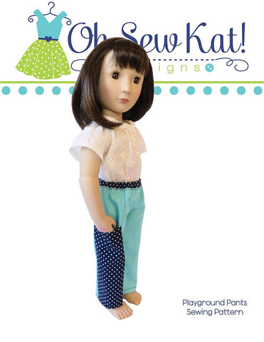 Oh Sew Kat A Girl For All Time Playground Pants Pattern For A Girl For All Time Dolls larougetdelisle