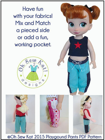 Oh Sew Kat Disney Animator Playground Pants for Disney Animator Dolls larougetdelisle