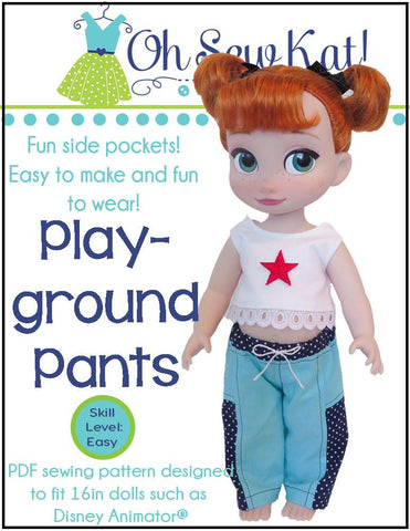Oh Sew Kat Disney Animator Playground Pants for Disney Animator Dolls larougetdelisle