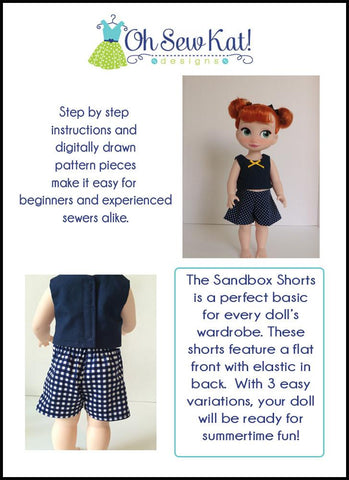 Oh Sew Kat Disney Doll Sandbox Shorts For Disney Animator Dolls larougetdelisle