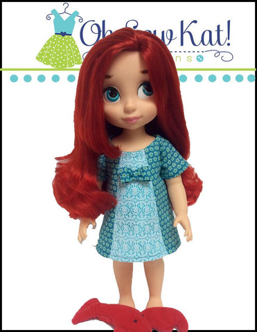 Oh Sew Kat Disney Doll Sunshine Dress Pattern for Disney Animator Dolls larougetdelisle