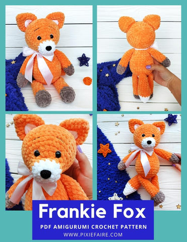 Plushico Amigurumi Frankie Fox Amigurumi Crochet Pattern larougetdelisle
