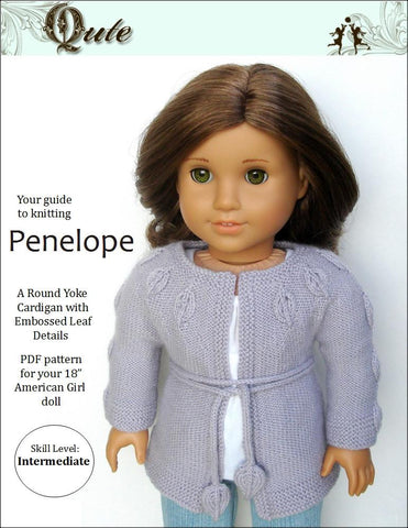 Qute Knitting Penelope Cardigan Knitting Pattern larougetdelisle