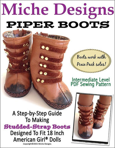 Miche Designs Shoes Piper Boots 18" Doll Shoes larougetdelisle