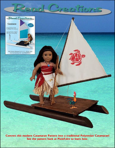 Read Creations 18 Inch Modern Catamaran PVC Pattern for 13" to 18" Dolls larougetdelisle