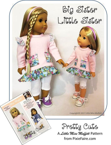 Little Miss Muffett WellieWishers Pretty Cute 14-14.5" Doll Clothes Pattern larougetdelisle