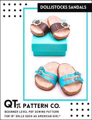 QTπ Pattern Co Shoes Dollistocks 18" Doll Shoes larougetdelisle