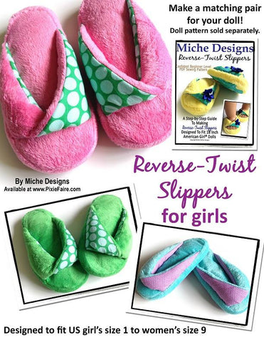 Miche Designs Girls Reverse-Twist Slipper for Girls larougetdelisle