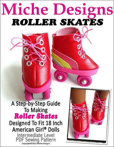 Miche Designs Shoes Roller Skates 18" Doll Shoes larougetdelisle