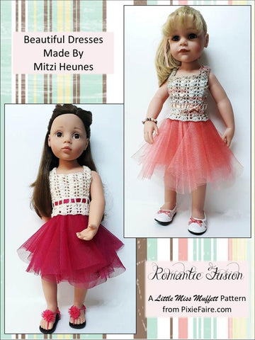 Little Miss Muffett Gotz 19" Romantic Fusion Sewing & Crochet Pattern for 19" Gotz Dolls larougetdelisle