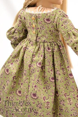 Thimbles and Acorns Little Darling 1830's Sarah Hale Dress Pattern for Little Darling Dolls larougetdelisle