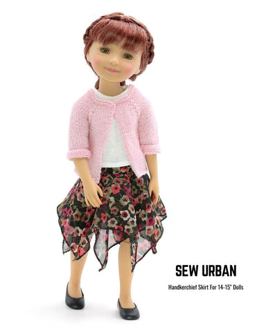 Sew Urban WellieWishers Handkerchief Skirt 14-15" Doll Clothes larougetdelisle