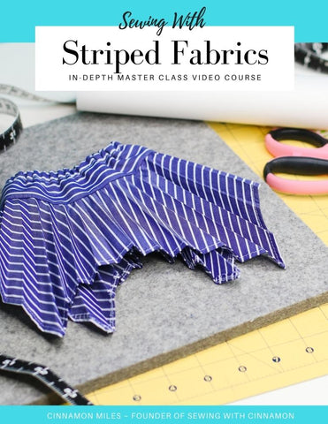 SWC Classes Sewing With Striped Fabrics Master Class Video Course larougetdelisle