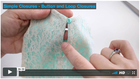 SWC Classes Sewing Simple Closures - Master Class Video Course larougetdelisle