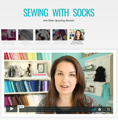 SWC Classes Sewing With Upcycled Socks Master Class Video Course larougetdelisle