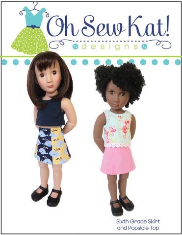 Oh Sew Kat A Girl For All Time Sixth Grade Skirt Pattern For A Girl For All Time Dolls larougetdelisle