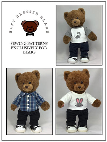 Best Dressed Bears Build-A-Bear Montana Jeans Pattern for Build-A-Bear Dolls larougetdelisle