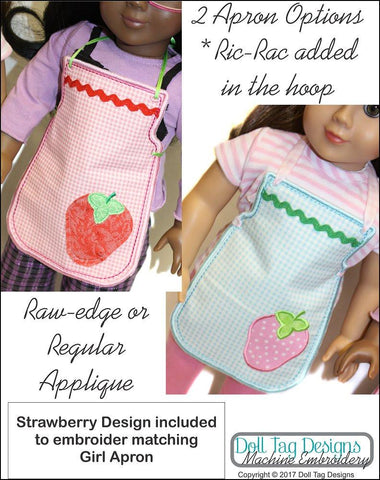 Doll Tag Clothing Machine Embroidery Design Strawberry Apron Machine Embroidery Designs larougetdelisle
