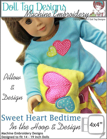 Doll Tag Clothing Machine Embroidery Design Sweet Heart Bedtime  Machine Embroidery Designs larougetdelisle