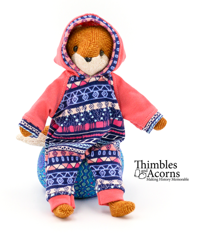 Thimbles and Acorns Cloth doll Fox Doll 18" Cloth Doll Pattern larougetdelisle