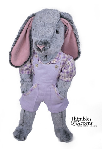 Thimbles and Acorns Cloth doll Rabbit Doll 18" Cloth Doll Pattern larougetdelisle