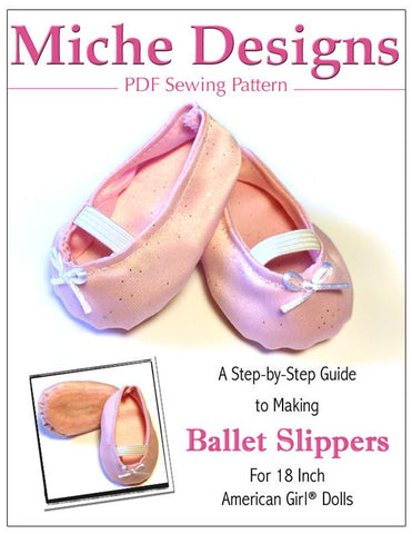 Miche Designs Shoes Ballet Slippers 18" Doll Shoes larougetdelisle