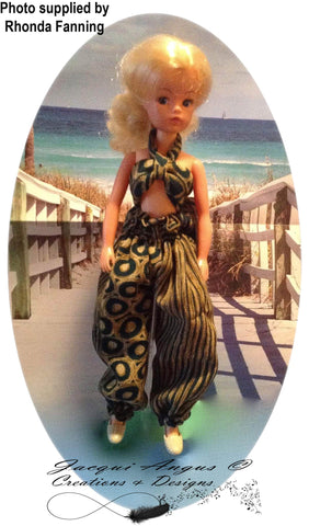 Jacqui Angus Creations & Designs Barbie Genie Pants Pattern for 11-1/2" Fashion Dolls larougetdelisle