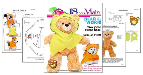 18 On Main Build-A-Bear Bear E. Wokie Pattern for Build-A-Bear Dolls larougetdelisle