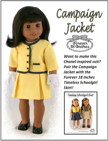 Forever 18 Inches 18 Inch Historical Campaign Jacket 18" Doll Clothes larougetdelisle