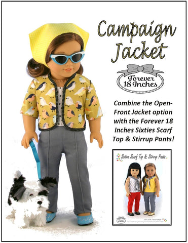 Forever 18 Inches 18 Inch Historical Campaign Jacket 18" Doll Clothes larougetdelisle
