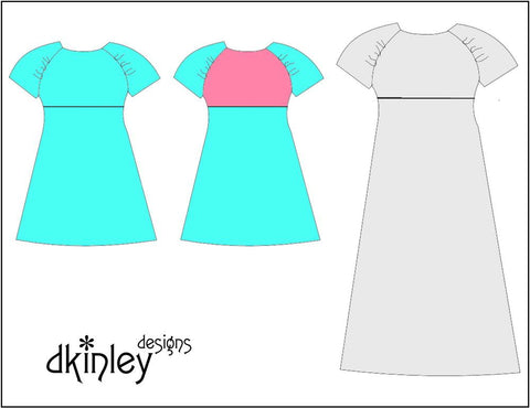 Dkinley Designs 18 Inch Modern Energy Dress 18" Doll Clothes Pattern larougetdelisle