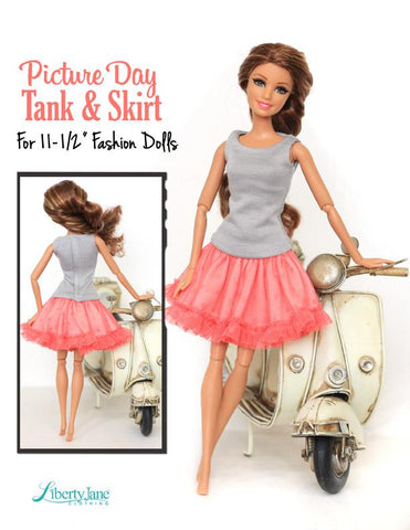 Liberty Jane Barbie Picture Day Skirt & Tank for 11-1/2" Fashion Dolls larougetdelisle