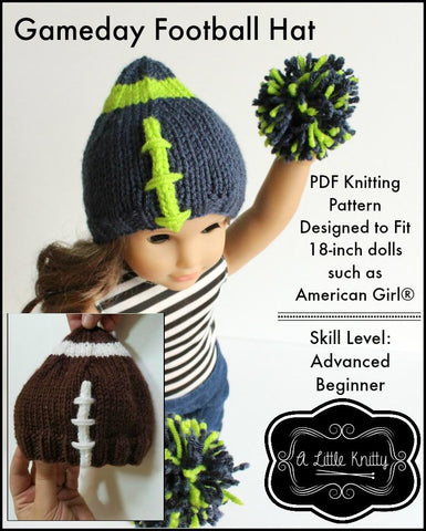 A Little Knitty Knitting Game Day Football Hat Knitting Pattern larougetdelisle