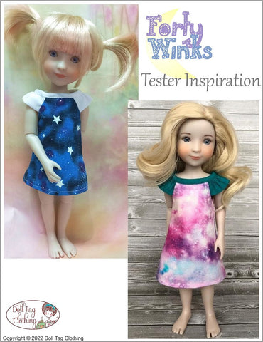 Doll Tag Clothing Siblies Forty Winks Pattern for 12-13" Dolls such as Siblies™, Corolle® les Cheries, or Paola Reina™ larougetdelisle