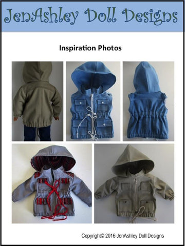 Jen Ashley Doll Designs WellieWishers Go Everywhere Anorak Jacket for 13-14.5 Inch Dolls larougetdelisle