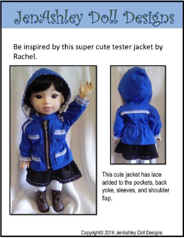 Jen Ashley Doll Designs WellieWishers Go Everywhere Anorak Jacket for 13-14.5 Inch Dolls larougetdelisle