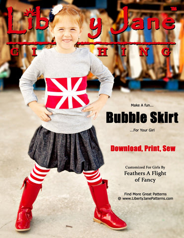 Liberty Jane Girls Bubble Skirt for Girls 2-12 larougetdelisle