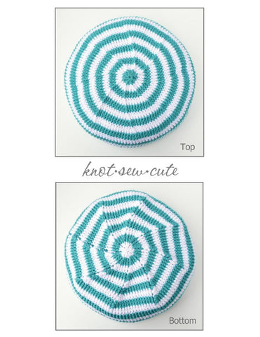 Knot-Sew-Cute Crochet Pinwheel Pouf Crochet Pattern larougetdelisle