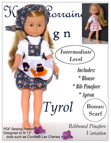 Karen Lorraine Design Les Cheries Tyrol Pattern for Les Cheries Dolls larougetdelisle