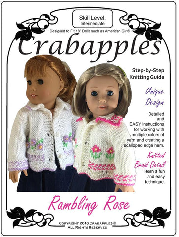 Crabapples Knitting Rambling Rose Knitting Pattern larougetdelisle