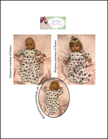 Mon Petite Cherie Couture Bitty Baby/Twin Aviva 15" Baby Doll Clothes Pattern larougetdelisle