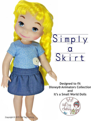 Doll Tag Clothing Disney Animator FREE Simply a Skirt for Disney Animator Dolls larougetdelisle