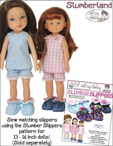 Doll Tag Clothing H4H/Les Cheries Slumberland Pattern for Les Cheries and Hearts for Hearts Girls Dolls larougetdelisle